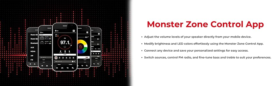 Monster Zone Control Equalizer LED APP