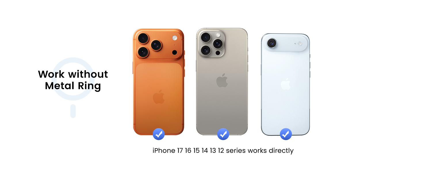 4-1Work with MagSafe Phones and Cases Car Phone Holder
