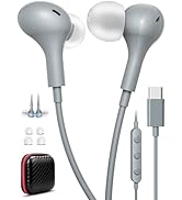 Wired Earbuds USB Type C Headphone for iPhone 16e 16 Pro 15 Plus Samsung Galaxy A17 Z Flip 7 S25 ...