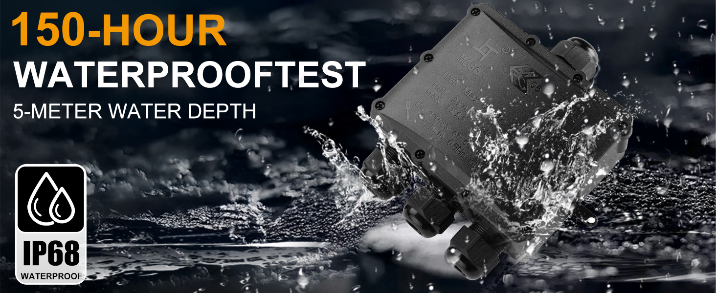 150Hour waterproof junction box 