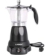 LAOION Cuban Coffee Maker, 6 Cup Electric Espresso Coffee Maker, 300ml Portable Cafeteras Electri...
