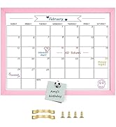 Dry Erase Monthly Calendar Whiteboard for Wall, 13