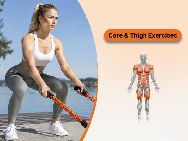 ATIVAFIT Battle Ropes for Home Gym