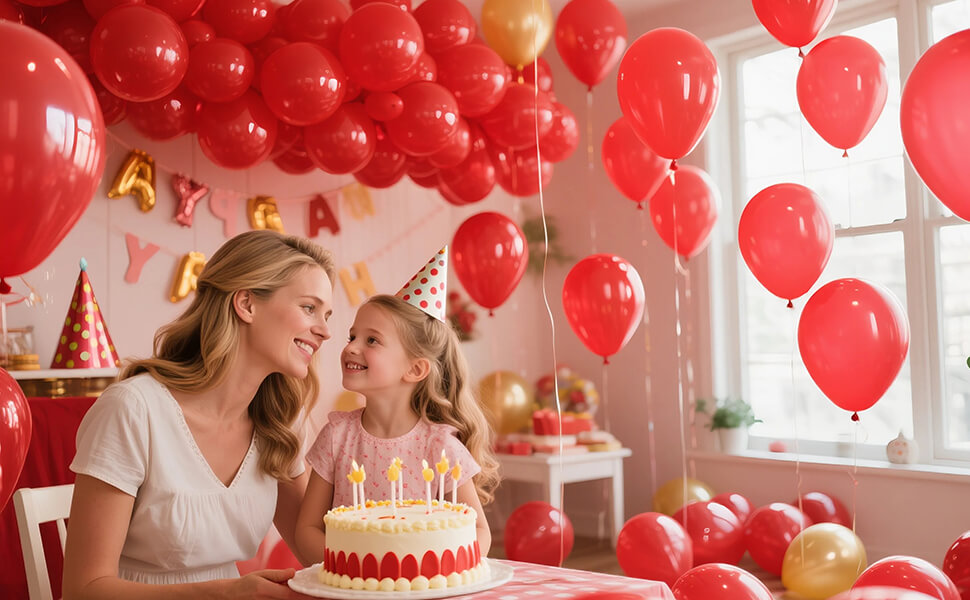 red 12 inch balloons for valentines day