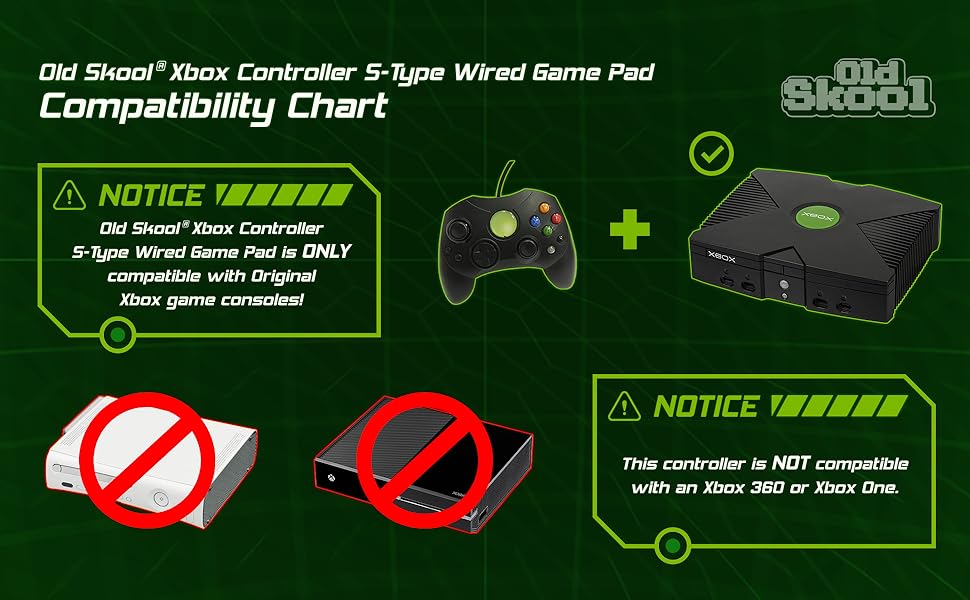 Old Skoo hyperkin scontroller xbox microsoft gamer pc windows controller call of duty halo original