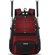 COMECOI Softball Bag, Lightweight Baseball Backpack with Shoes Compartment, Baseball Bat Bags wit...