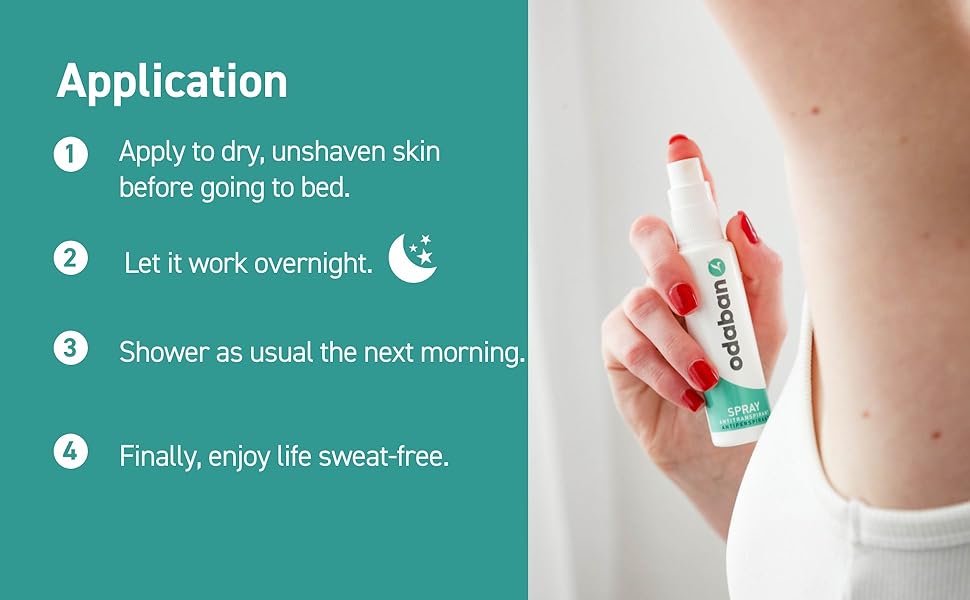 antiperspirant application