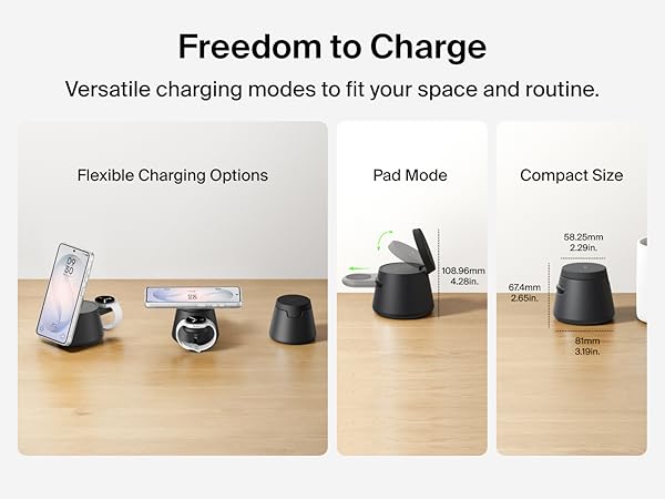 3-in-1 wireless charging station