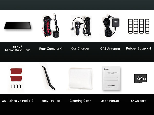 4k mirror dash cam
