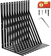 LEOPO 18 Inch Shelf Brackets &amp; Supports, Large Wall Brackets for Garage Storage, Heavy Duty Shelf...