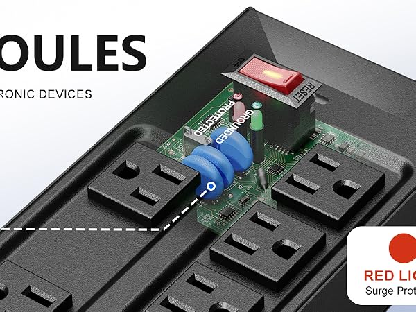 2100J Heavy-duty metal power strip