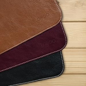 Londo Top Grain Leather &amp; PU Leather Large Mouse Pads, Desk Pads