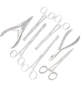 7 BODY PIERCING INSTRUMENTS SET TOOLS PENNINGTON FORCEPS 'R' by G.S ONLINE STORE