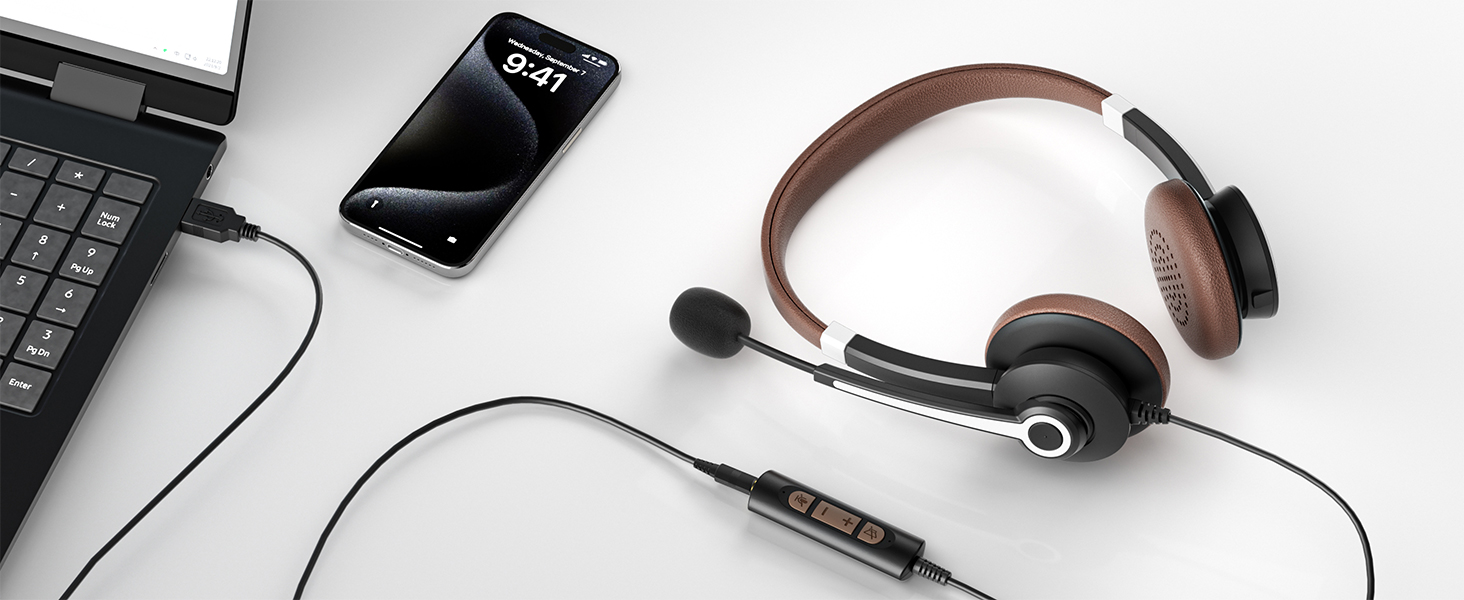 Display of ARA700 wired headset.