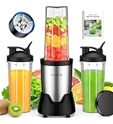 KOIOS Blender for Smoothies,Personal Blender for Shakes and Smoothies with 3 * 22oz To-Go Cups,22...