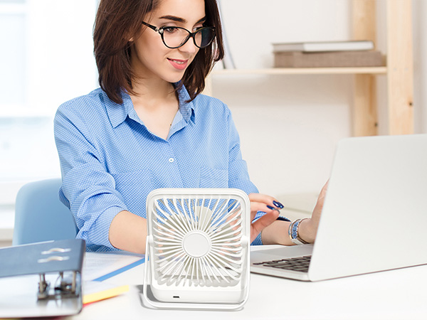 rechargeable desk fan
