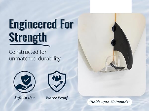 Floating Surfboard Wall Mount