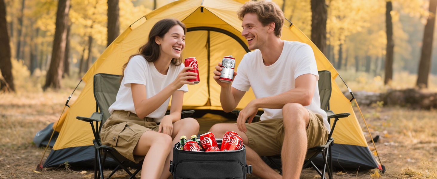 Your MIYCOO cooler backpack is always ready for camping, keeping food fresh and drinks cold.