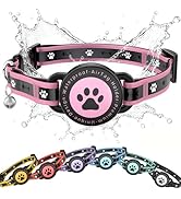 Airtag Cat Collar Breakaway, Reflective Cat Collar with AirTag Holder and Bell, Compatible with A...
