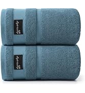 REDKISS Luxury Large Bath Towels Set of 2, 760GSM 31x63 Inches,100% Cotton,Highly Absorbent &amp; Qui...