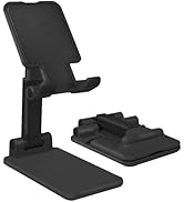 HZZADZXW Cell Phone Stand, Angle Height Adjustable Cell Phone Holder for Desk, Fully Foldable wit...