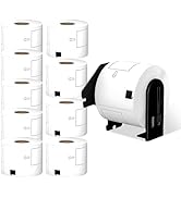 HUOJI 2.4x3.9 Shipping Labels (10 Rolls/3000 Labels), Compatible with Brother DK-1202 Shipping La...