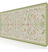 HAOCOO Desk Pad Mat with Smooth Surface, Non-Slip XXL Mouse Pad with Stitched Edges, Vintage Comp...