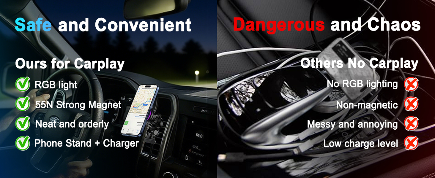 car magnet phone mount charger