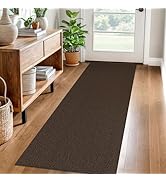 EARTHALL Woven Runner Rug 2x6 Ft Washable Runners for Hallways Cotton Rubber Backed Kitchen Runne...