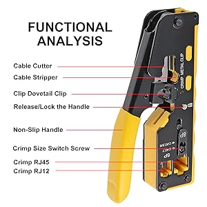 cat 6 crimping tool kit