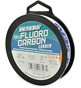 HI-SEAS 100% FLUOROCARBON Fishing LINE Leader - Clear Invisible Leader UNDETECTABLE to Fish, Fast...