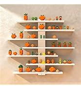 FRAWENLECO No Drill Floating Shelf for Wall, 7-Tier Wall Mounted Organizer, Damage-Free Display S...