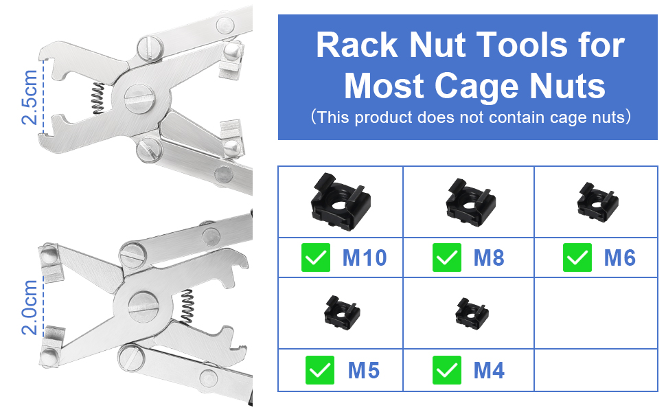 cage nut tool