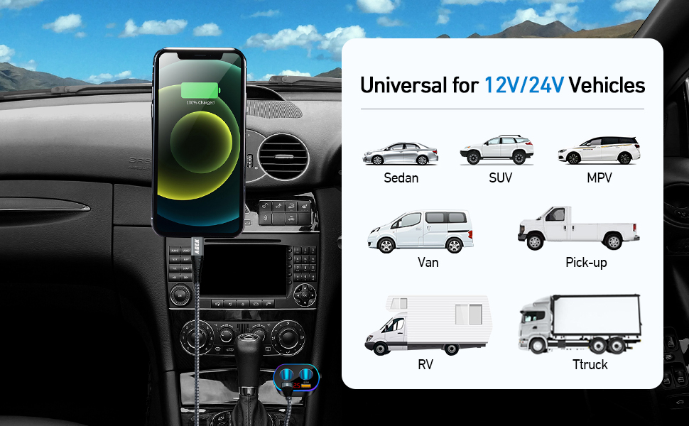 USB Car Charger Adapter