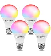 DAYBETTER Tuya Smart Light Bulbs, RGBCW Wi-Fi Color Changing Led Bulbs Compatible with Alexa &amp; Go...