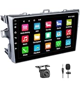Car Stereo for Toyota Corolla 2007-2012 with Wireless Apple Carplay and Android Auto,9 Inch Touch...