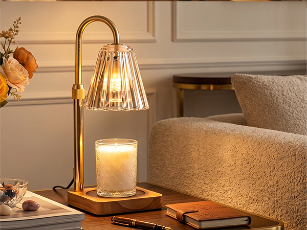 marycele candle warmer lamp with timer dimmer decor, Seamlessly blends into living room decor