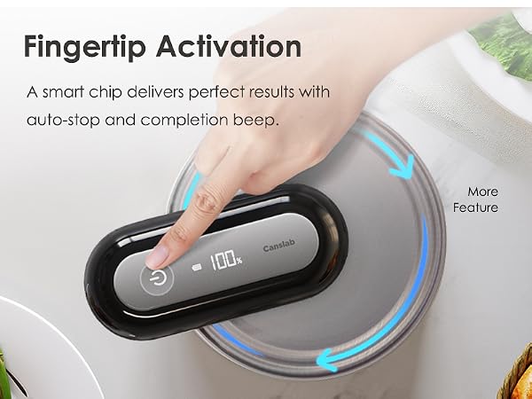One Touch Automatic Can Opener_Auto Shut Off When Job Is Done_Smart Auto Stop