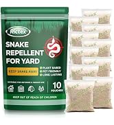 Rictex Snake Repellent for Yard Powerful: 10 Keep Snake Away Repellent for Outdoors Pouches - Nat...