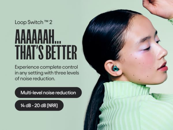 Loop Switch Noise Reducing Earplugs
