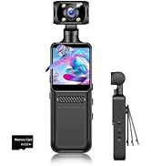 Fenpos Body Camera with Audio and Video Recording, Mini Wearable Body Worn Cam Sports &amp; Action Vi...