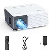 YOTON Mini Projector, Portable Phone Projector 1080P Supported, 6000 Lumens Brightness Home Proje...