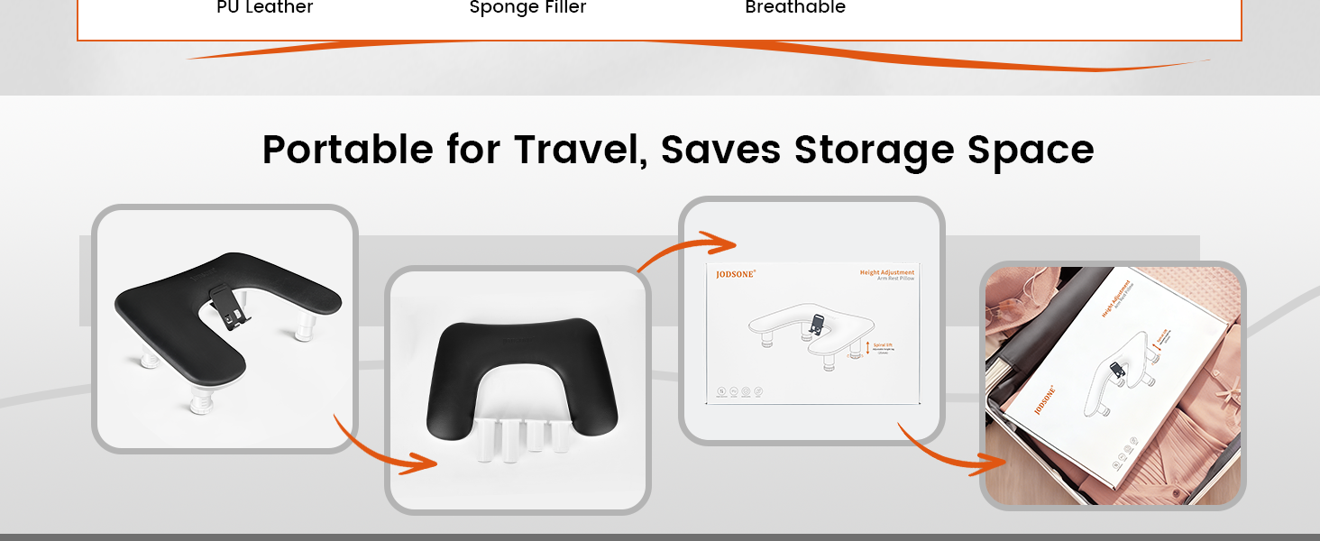 Black Manicure Arm Rest for Nails Tech