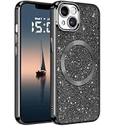 AVESEXTOL Glitter for iPhone 13 Case, Cute Bling Phone Case iPhone 13 6.1" [Compatible with MagSa...