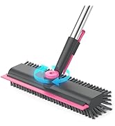 HelpX Floor Scrub Brush with Long Handle, 3 in 1 Multi-angle Swivel Right Angled Bristle Floor Sc...
