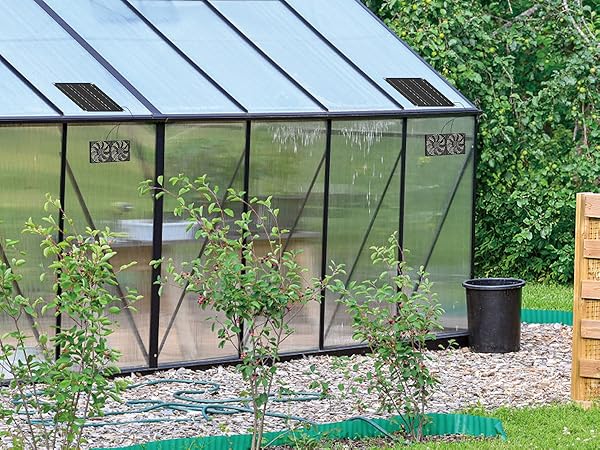 solar powered dual metal shell exhaust fan kit