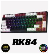 RK84 RGB Limited Ed, 75% Triple Mode BT5.0/2.4G/USB-C Hot Swappable Mechanical