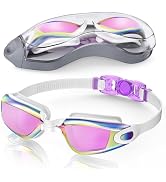 Aegend Swim Goggles, Swimming Goggles No Leaking Full Protection Adult Men Women Youth