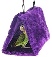 Plush Pet Bird Hut Nest Cdycam Hammock Hanging Cage Warm Nest Happy Snuggle Cave Tent