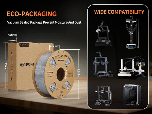 Rapid PETG Filament 1KG High Speed 30-600mm/s 3D Printer Filament PETG 1.75mm 